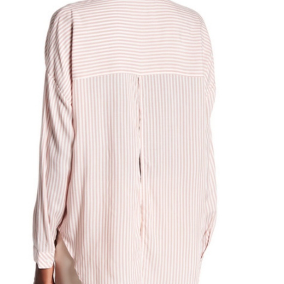 1. State Pink Striped Shirt - Picture 6 of 7